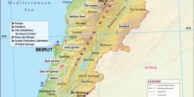 Carte de l'ancienne Liban